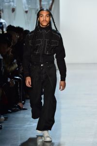Model on the catwalkPyer Moss show, Runway, Fall Winter 2018, New York Fashion Week, USA - 10 Feb 2018