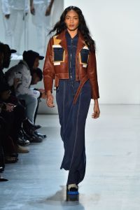 Model on the catwalkPyer Moss show, Runway, Fall Winter 2018, New York Fashion Week, USA - 10 Feb 2018