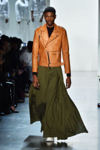 Model on the catwalkPyer Moss show, Runway, Fall Winter 2018, New York Fashion Week, USA - 10 Feb 2018
