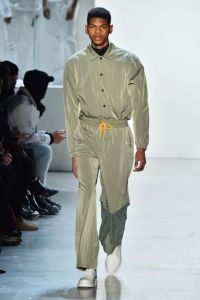Model on the catwalkPyer Moss show, Runway, Fall Winter 2018, New York Fashion Week, USA - 10 Feb 2018