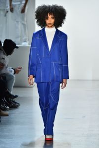 Model on the catwalkPyer Moss show, Runway, Fall Winter 2018, New York Fashion Week, USA - 10 Feb 2018