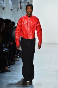 Model on the catwalkPyer Moss show, Runway, Fall Winter 2018, New York Fashion Week, USA - 10 Feb 2018