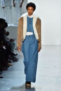Model on the catwalkPyer Moss show, Runway, Fall Winter 2018, New York Fashion Week, USA - 10 Feb 2018