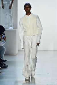Model on the catwalkPyer Moss show, Runway, Fall Winter 2018, New York Fashion Week, USA - 10 Feb 2018