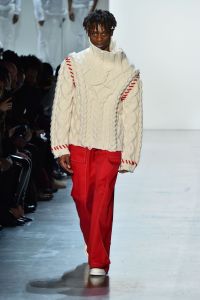 Model on the catwalkPyer Moss show, Runway, Fall Winter 2018, New York Fashion Week, USA - 10 Feb 2018