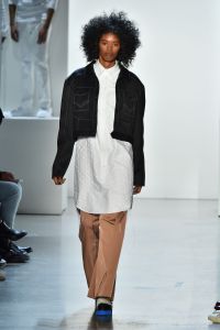 Model on the catwalkPyer Moss show, Runway, Fall Winter 2018, New York Fashion Week, USA - 10 Feb 2018
