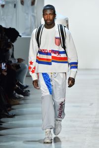 Model on the catwalkPyer Moss show, Runway, Fall Winter 2018, New York Fashion Week, USA - 10 Feb 2018