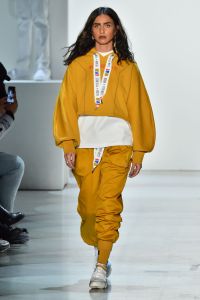 Model on the catwalkPyer Moss show, Runway, Fall Winter 2018, New York Fashion Week, USA - 10 Feb 2018