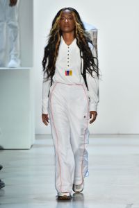 Model on the catwalkPyer Moss show, Runway, Fall Winter 2018, New York Fashion Week, USA - 10 Feb 2018