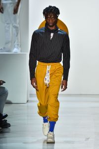 Model on the catwalkPyer Moss show, Runway, Fall Winter 2018, New York Fashion Week, USA - 10 Feb 2018