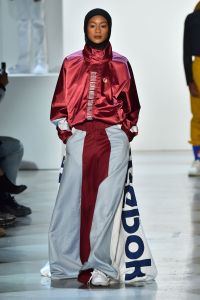 Model on the catwalkPyer Moss show, Runway, Fall Winter 2018, New York Fashion Week, USA - 10 Feb 2018