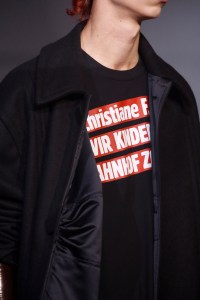 Detail of Raf Simons Men's Fall 2018