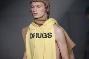 Detail of Raf Simons Men's Fall 2018