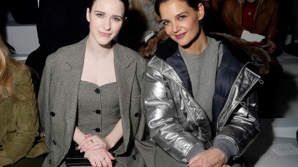 Rachel Brosnahan and Katie Holmes
