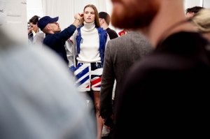 Backstage at Ralph Lauren RTW Fall 2018