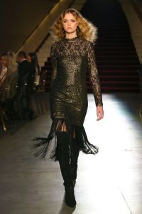 Model on the catwalk Rachel Zoe Fall 2018 Collection Presentation, Runway, Los Angeles, USA - 05 Feb 2018