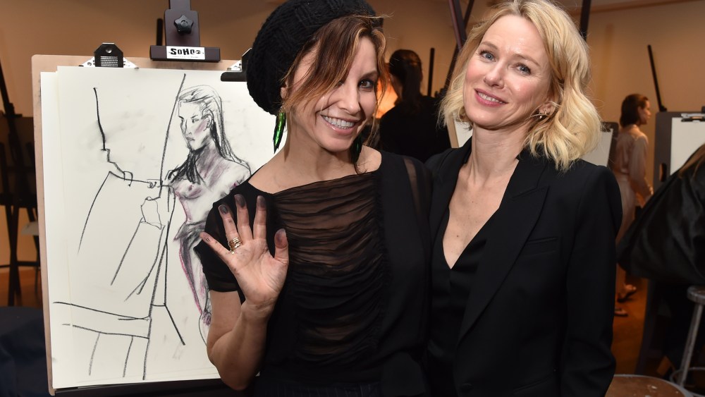 Gina Gershon and Naomi WattsNew York Academy Of Art Intimate Drawing Party, New York, USA - 06 Feb 2018