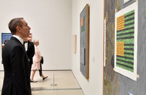 Jeff Koons The Broad and Louis Vuitton celebrate Jasper Johns Something Resembling Truth, Cocktails, Los Angeles, USA - 08 Feb 2018