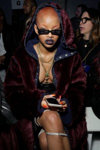 Slick Woods in the front rowPhilipp Plein show, Front Row, Fall Winter 2018, New York Fashion Week, USA - 10 Feb 2018