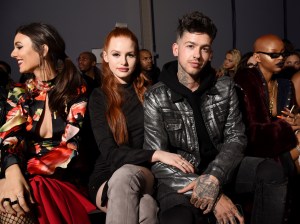 Madelaine Petsch and Travis Mills in the front rowPhilipp Plein show, Front Row, Fall Winter 2018, New York Fashion Week, USA - 10 Feb 2018
