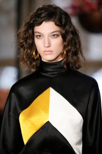 Model on the catwalk, fashion detailDerek Lam show, Detail, Fall Winter 2018, New York Fashion Week, USA - 12 Feb 2018