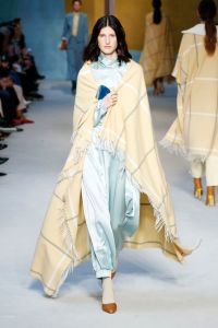 Model on the catwalkRoksanda show, Runway, Fall Winter 2018, London Fashion Week, UK - 19 Feb 2018
