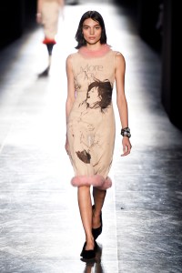 Model on the catwalkChristopher Kane show, Runway, Fall Winter 2018, London Fashion Week, UK - 19 Feb 2018