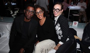 Chris Rock, Megalyn Echikunwoke and Olivia WildeMr Chow 50th Anniversary celebration, Inside, Los Angeles, USA - 16 Feb 2018