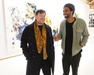Elliott Hundley, Alpheus Taylor Mr Chow 50th Anniversary celebration, Inside, Los Angeles, USA - 16 Feb 2018