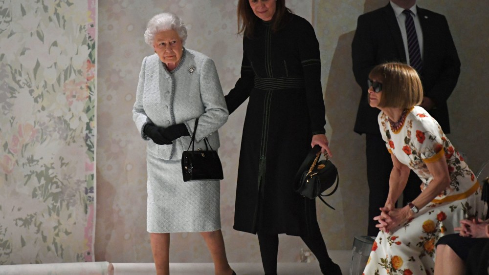 Caroline Rush, Queen Elizabeth II and Anna Wintour