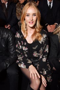 Rosie Huntington-Whiteley in the front rowSaint Laurent show, Front Row, Fall Winter 2018, Paris Fashion Week, France - 27 Feb 2018