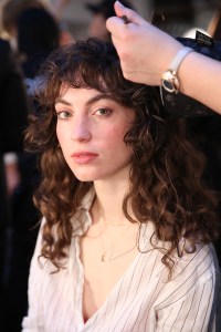 Backstage at Sandy Liang RTW Fall 2018