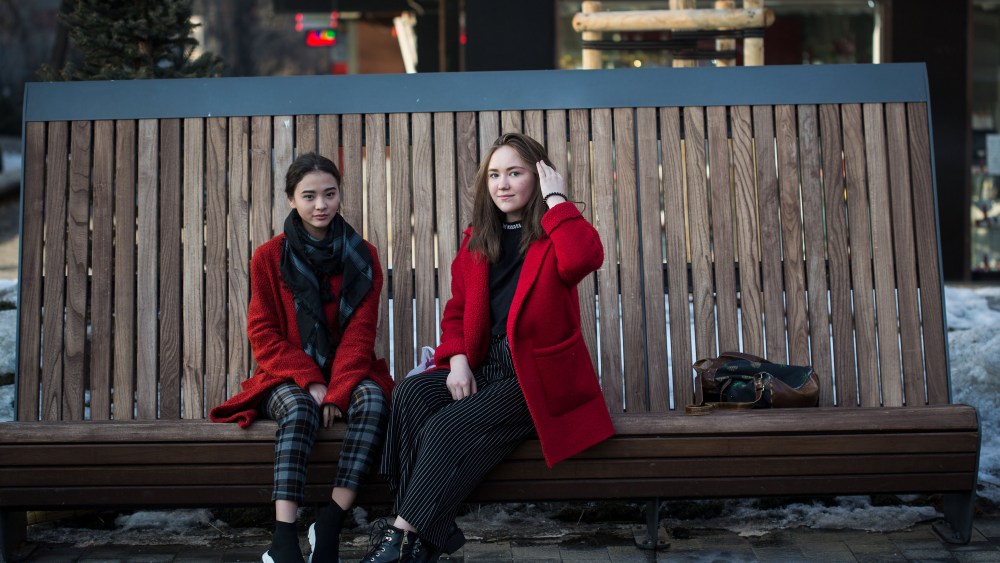 Street style on the streets of Kazakhstan.