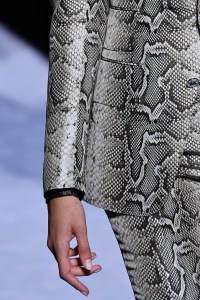 A detail of Tom Ford RTW Fall 2018