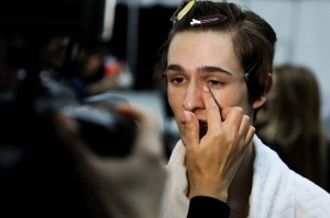 Backstage at Tom Ford Men's Fall 2018