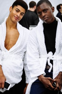 Backstage at Tom Ford Men's Fall 2018