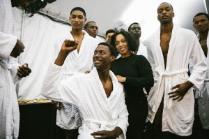 Backstage at Tom Ford Men's Fall 2018