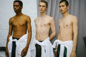 Backstage at Tom Ford Men's Fall 2018