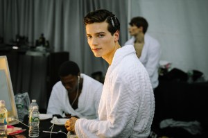 Backstage at Tom Ford Men's Fall 2018