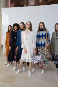 Backstage at Tory Burch RTW Fall 2018