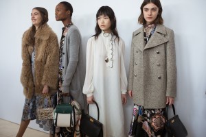 Backstage at Tory Burch RTW Fall 2018