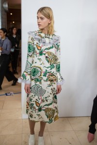 Backstage at Tory Burch RTW Fall 2018