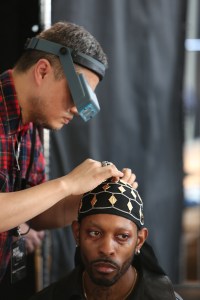 Backstage at Willy Chavarria Men's Fall 2018