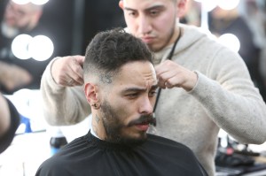 Backstage at Willy Chavarria Men's Fall 2018