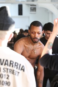 Backstage at Willy Chavarria Men's Fall 2018