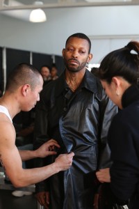 Backstage at Willy Chavarria Men's Fall 2018