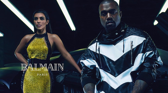Kim Kardashian and Kanye West Front Balmain’s Spring ’15 Campaign