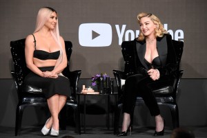 Kim Kardashian and Madonna