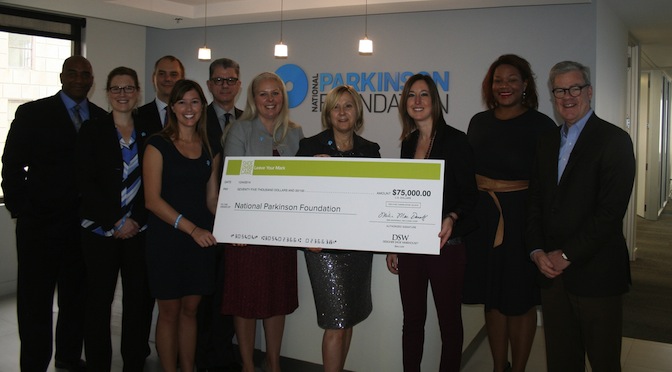 DSW Donates $75,000 the National Parkinson Foundation