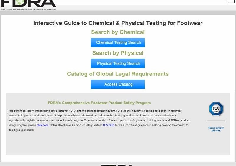 FDRA Launches Interactive Website Chemical Testing